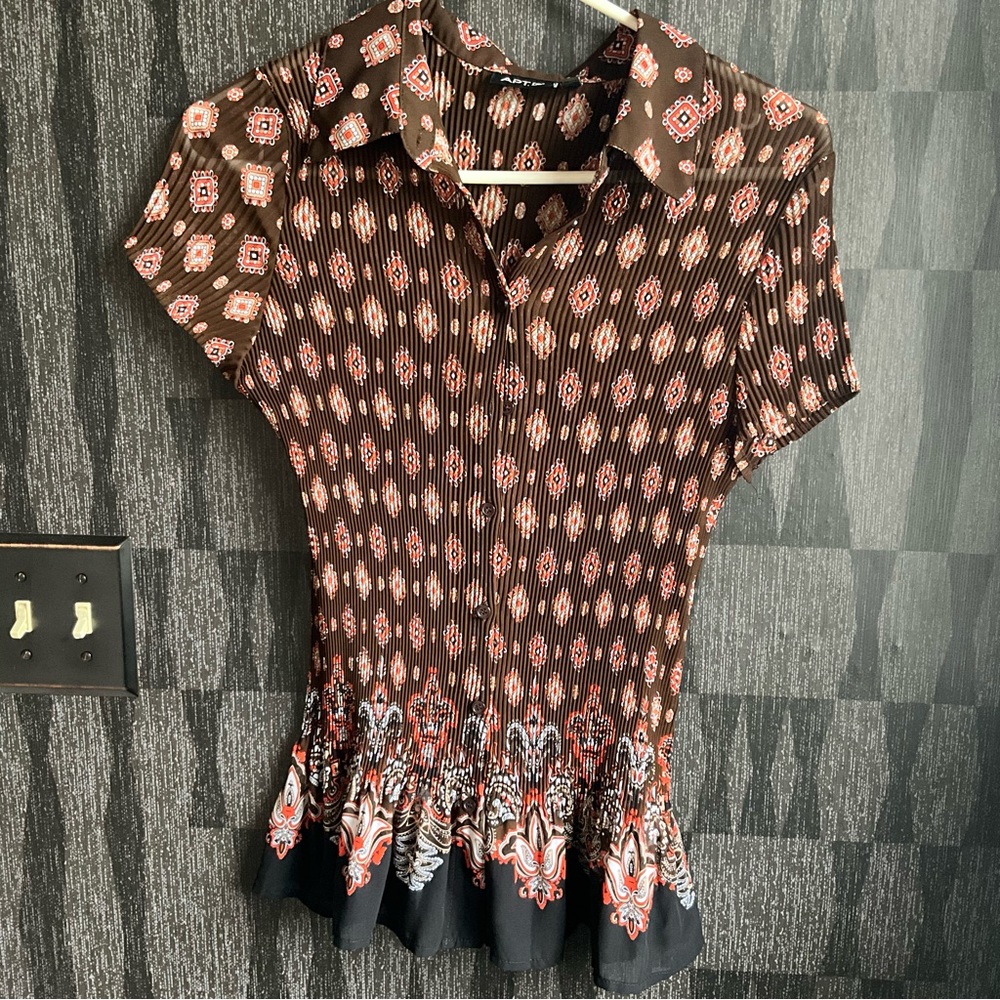 Y2k Apt 9 Blouse Button Down 2000’s Style Fairy O… - image 2